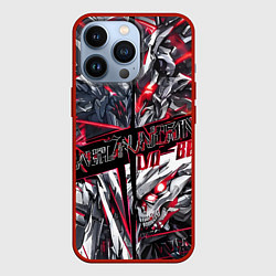 Чехол для iPhone 13 Pro Киберпанк броня красная, цвет: 3D-красный