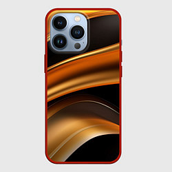 Чехол для iPhone 13 Pro Yellow black style, цвет: 3D-красный