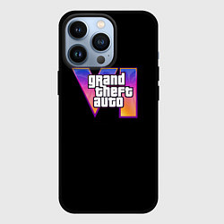 Чехол для iPhone 13 Pro Gta 6 logo, цвет: 3D-черный