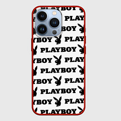 Чехол для iPhone 13 Pro Playboy rabbit, цвет: 3D-красный