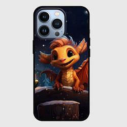 Чехол для iPhone 13 Pro Кристаллический владыка дракон, цвет: 3D-черный
