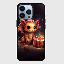Чехол для iPhone 13 Pro Дракон фурия новогодье, цвет: 3D-черный