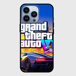 Чехол для iPhone 13 Pro Grand theft auto 6 street vice city, цвет: 3D-черный