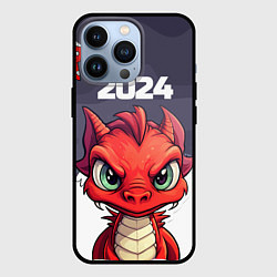 Чехол iPhone 13 Pro Красный дракон 2024