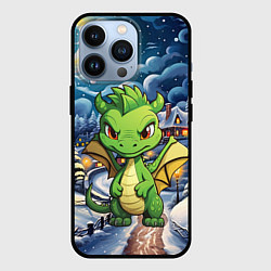 Чехол для iPhone 13 Pro Дракон ночь перед новым годом, цвет: 3D-черный