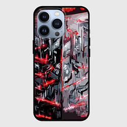 Чехол для iPhone 13 Pro Адский доспех в царапинах, цвет: 3D-черный
