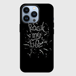 Чехол iPhone 13 Pro Rock my life чёрный