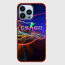 Чехол для iPhone 13 Pro Контр Страйк - неоновое свечение, цвет: 3D-красный