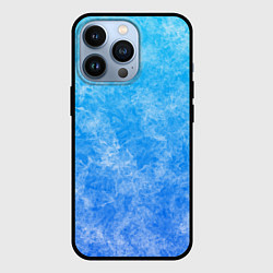 Чехол для iPhone 13 Pro Дым на голубом фоне, цвет: 3D-черный