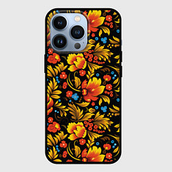 Чехол для iPhone 13 Pro Русская национальная роспись хохлома, цвет: 3D-черный