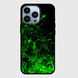 Чехол iPhone 13 Pro Неоновый зеленый дым