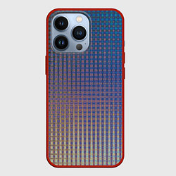 Чехол для iPhone 13 Pro Сеточная геометрия, цвет: 3D-красный