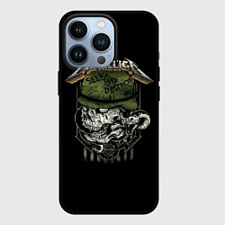 Чехол для iPhone 13 Pro Metallica - skull, цвет: 3D-черный