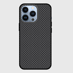Чехол для iPhone 13 Pro Черно-белые ромбы, цвет: 3D-черный