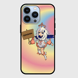 Чехол для iPhone 13 Pro Genshin персонаж игры Барбара, цвет: 3D-черный