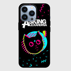 Чехол для iPhone 13 Pro Asking Alexandria - rock star cat, цвет: 3D-черный