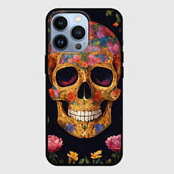 Чехол iPhone 13 Pro Bright colors and skull