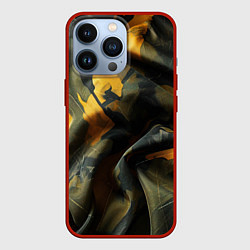 Чехол для iPhone 13 Pro Релистичный камуфляж, цвет: 3D-красный