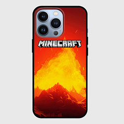 Чехол для iPhone 13 Pro Мир minecraft, цвет: 3D-черный