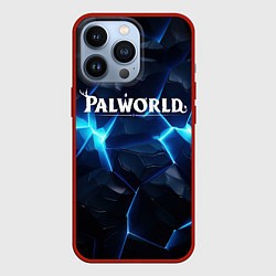 Чехол для iPhone 13 Pro Palworld logo blue ice, цвет: 3D-красный