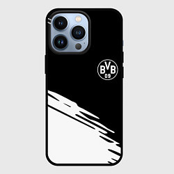 Чехол для iPhone 13 Pro Borussia текстура краски, цвет: 3D-черный