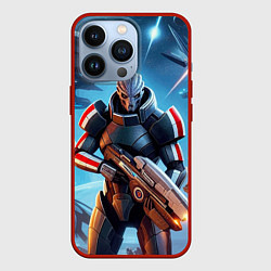 Чехол для iPhone 13 Pro Mass Effect - ai art, цвет: 3D-красный