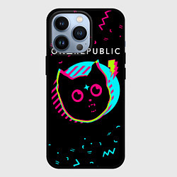 Чехол для iPhone 13 Pro OneRepublic - rock star cat, цвет: 3D-черный