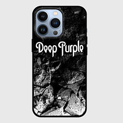 Чехол для iPhone 13 Pro Deep Purple black graphite, цвет: 3D-черный