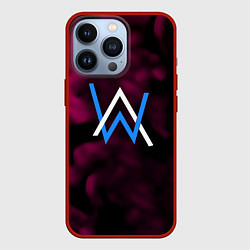 Чехол для iPhone 13 Pro Алан Волкер огенный стиль градиент, цвет: 3D-красный