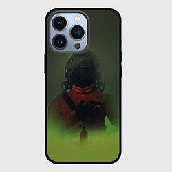Чехол для iPhone 13 Pro Lethal Company: Green Fog, цвет: 3D-черный