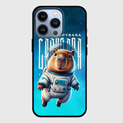Чехол для iPhone 13 Pro Space capybara, цвет: 3D-черный