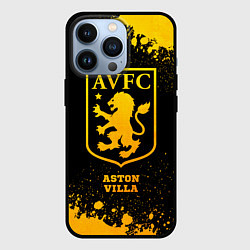 Чехол для iPhone 13 Pro Aston Villa - gold gradient, цвет: 3D-черный