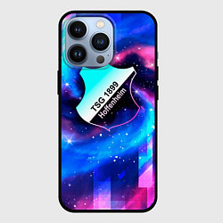 Чехол для iPhone 13 Pro Hoffenheim неоновый космос, цвет: 3D-черный
