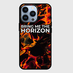 Чехол iPhone 13 Pro Bring Me the Horizon red lava