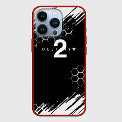 Чехол для iPhone 13 Pro Destiny абстракция краски рпг, цвет: 3D-красный