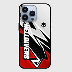 Чехол для iPhone 13 Pro Helldivers 2: White x Red, цвет: 3D-черный