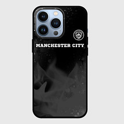 Чехол для iPhone 13 Pro Manchester City sport на темном фоне посередине, цвет: 3D-черный