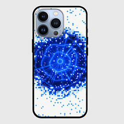 Чехол для iPhone 13 Pro Поврежденный цифровой скин - дыра, цвет: 3D-черный