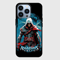 Чехол для iPhone 13 Pro Assassins creed холодный фон, цвет: 3D-черный