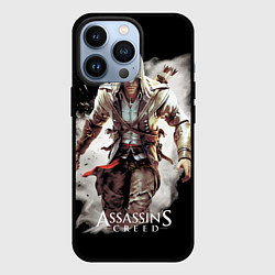 Чехол для iPhone 13 Pro Assassins creed белая пыль, цвет: 3D-черный
