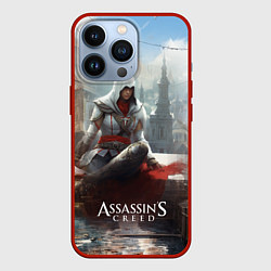 Чехол для iPhone 13 Pro Assassins creed poster game, цвет: 3D-красный