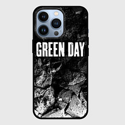 Чехол для iPhone 13 Pro Green Day black graphite, цвет: 3D-черный