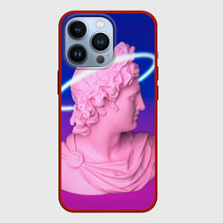 Чехол для iPhone 13 Pro Vaporwave neon, цвет: 3D-красный