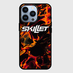 Чехол для iPhone 13 Pro Skillet red lava, цвет: 3D-черный