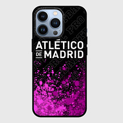 Чехол для iPhone 13 Pro Atletico Madrid pro football посередине, цвет: 3D-черный