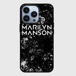 Чехол для iPhone 13 Pro Marilyn Manson black ice, цвет: 3D-черный