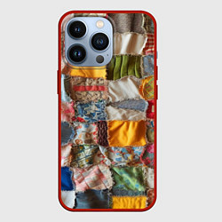 Чехол для iPhone 13 Pro Patchwork - ai art, цвет: 3D-красный