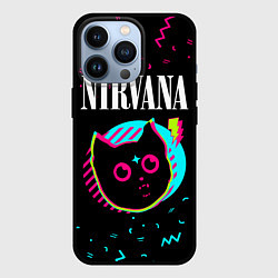 Чехол для iPhone 13 Pro Nirvana - rock star cat, цвет: 3D-черный