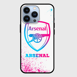 Чехол для iPhone 13 Pro Arsenal neon gradient style, цвет: 3D-черный