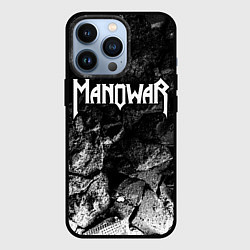 Чехол для iPhone 13 Pro Manowar black graphite, цвет: 3D-черный